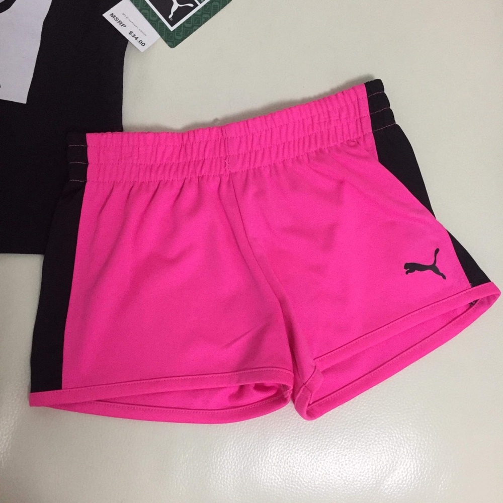 Puma pink girl shorts set - Picture 3 of 6